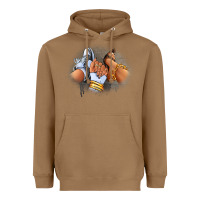Toasted Coconut Sneaker and heel afro woman Heavyweight Hoodie - RanaPortraitStore