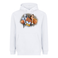 White Sneaker and heel afro woman Heavyweight Hoodie - RanaPortraitStore