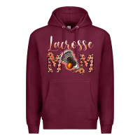 Burgundy pink lacrose mom Premium Hoodie - Jasminsmagicworld
