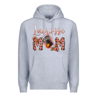 Heather Grey pink lacrose mom Premium Hoodie - Jasminsmagicworld