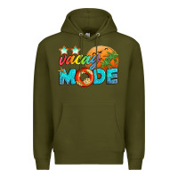 Army Green vacay mode Premium Hoodie - Artiststas
