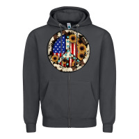 Smoke Peace sign Zipper Hoodie - JahusDesignShop