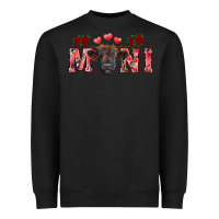 Black valentines day mini black Heavyweight Sweatshirt - RanaPortraitStore