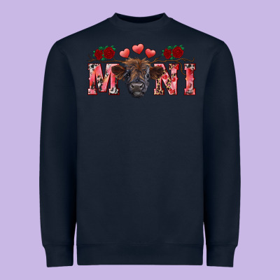 Valentines Day Mini Black Heavyweight Sweatshirt Designed By Ranaportraitstore