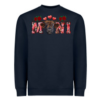 Navy valentines day mini black Heavyweight Sweatshirt - RanaPortraitStore