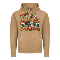 Vintage Camel Merry Christmas  tractor Vintage Hoodie - CowhideDigitalArt