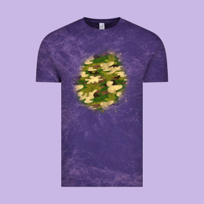 Camouflage Patch 5 Vintage Tee Designed By Bundleandbundleshop