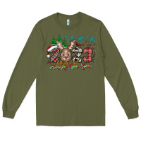 Army Green 2023 Happy New Year Long Sleeve Tee - CowhideDigitalArt