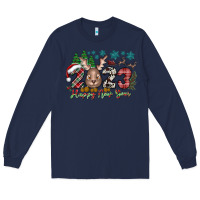 Navy 2023 Happy New Year Long Sleeve Tee - CowhideDigitalArt