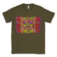 Army Green mardi gras crawfish brushstrokes Classic Tee - Artiststas