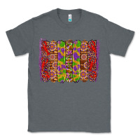 Charcoal Heather mardi gras crawfish brushstrokes Classic Tee - Artiststas