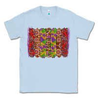 Dusty Blue mardi gras crawfish brushstrokes Classic Tee - Artiststas