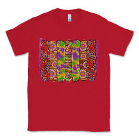 Red mardi gras crawfish brushstrokes Classic Tee - Artiststas