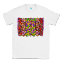 White mardi gras crawfish brushstrokes Classic Tee - Artiststas