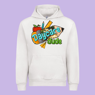 Daycare Dude Urban Hoodie Designed By Jasminsmagicworld