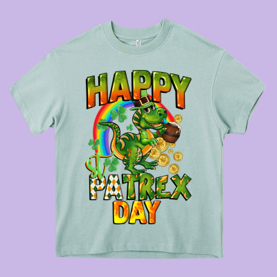 Happy St. Patrex Day Heavy Core Tee Designed By Cowgirlartshop