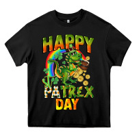Black Happy St. Patrex Day Heavy Core Tee - CowGirlArtShop