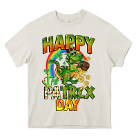 Cream Happy St. Patrex Day Heavy Core Tee - CowGirlArtShop