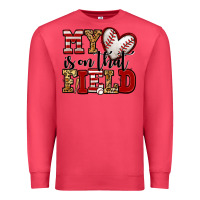 Cardinal my heart is on that field baseball Premium Sweatshirt - Jasminsmagicworld