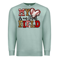 Seafoam my heart is on that field baseball Premium Sweatshirt - Jasminsmagicworld