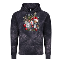 Cloud Black Merry Christmas Vintage Hoodie - CowhideDigitalArt