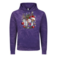 Cloud Purple Merry Christmas Vintage Hoodie - CowhideDigitalArt