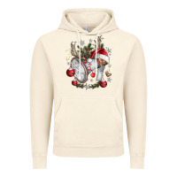 Vintage Artic Merry Christmas Vintage Hoodie - CowhideDigitalArt