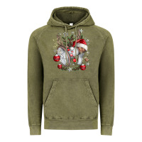 Vintage Olive Merry Christmas Vintage Hoodie - CowhideDigitalArt
