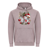 Vintage Zinc Merry Christmas Vintage Hoodie - CowhideDigitalArt