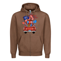Chestnut farm truck,america flag Zipper Hoodie - JahusDesignShop