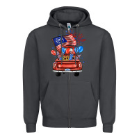 Smoke farm truck,america flag Zipper Hoodie - JahusDesignShop