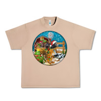 Burro Christmas  farm animals Urban Heavy Tee - FaDigitalArtStudio