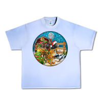 Grape Ice Christmas  farm animals Urban Heavy Tee - FaDigitalArtStudio