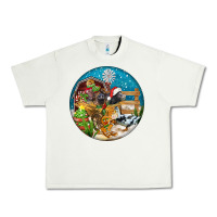 Pistachio Christmas  farm animals Urban Heavy Tee - FaDigitalArtStudio
