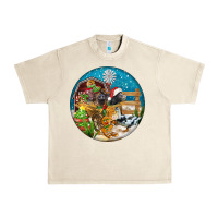Sandshell Christmas  farm animals Urban Heavy Tee - FaDigitalArtStudio