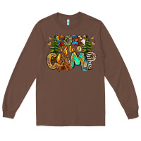 Chestnut Born To Camp Long Sleeve Tee - CowhideDigitalArt