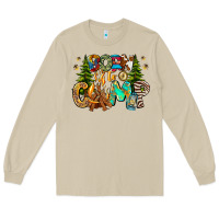 Mushroom Born To Camp Long Sleeve Tee - CowhideDigitalArt