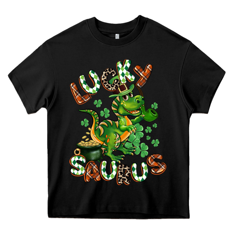 Lucky Saurus Heavy Core Tee by CowGirlArtShop | Teevron