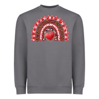 Storm valentines day rainbow with heart Heavyweight Sweatshirt - RanaPortraitStore