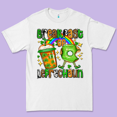 St. Patrick's Breakfast Of Leprechaun Premium Tee Designed By Oliviacreatesart