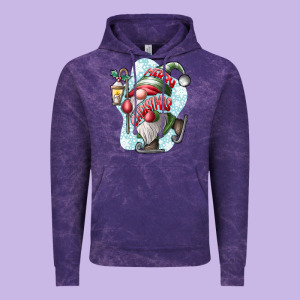 Merry Christmas Gnome Vintage Hoodie Designed By Cowhidedigitalart