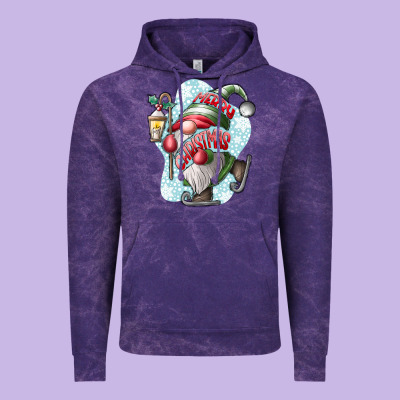 Merry Christmas Gnome Vintage Hoodie Designed By Cowhidedigitalart