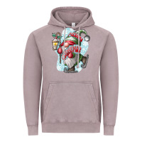 Vintage Zinc merry Christmas gnome Vintage Hoodie - CowhideDigitalArt