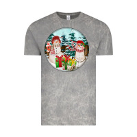 Cloud Rock Christmas snowman Vintage Tee - FaDigitalArtStudio