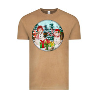 Vintage Camel Christmas snowman Vintage Tee - FaDigitalArtStudio