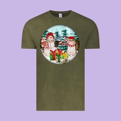 Christmas Snowman Vintage Tee Designed By Fadigitalartstudio