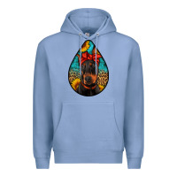 Colony Blue doberman Premium Hoodie - Artiststas