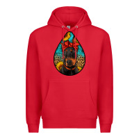Red doberman Premium Hoodie - Artiststas
