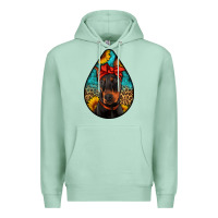 Seafoam doberman Premium Hoodie - Artiststas