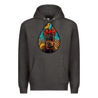Smoke doberman Premium Hoodie - Artiststas